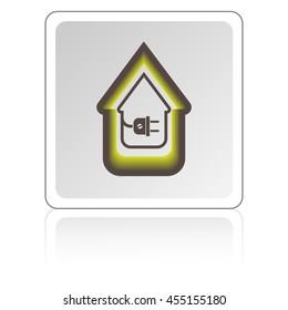 electric wire with plug showing house