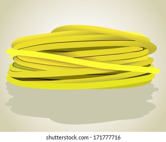 Electric wire yellow 