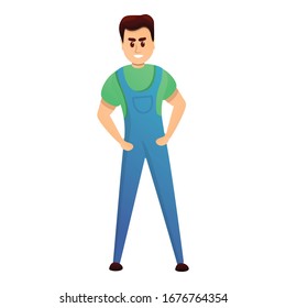Icono de trabajador eléctrico. Dibujo de un icono del vector del trabajador eléctrico para el diseño web aislado en fondo blanco