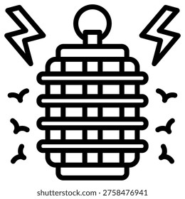 Electric Zapper Icon Element For Design