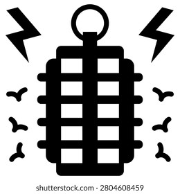 Electric Zapper Icon Element For Design