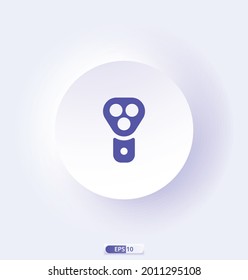 electric_shaver icon. Home Appliances Icons.  Contains such Icons as television, blender, computer, vacuum cleaner,  Meat Grinder, Boiler, Multi Cooker, and more. Vector illustration