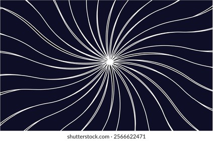 Electrical abstract black and white background with rays