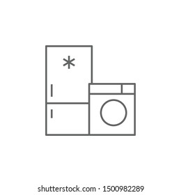 Electrical appliance, mall, shop icon. Element of trade mall icon. Thin line icon for website design and development, app development. Premium icon