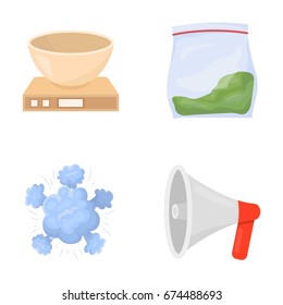 electrical appliance, war and other web icon in cartoon style. addict, fans icons in set collection.