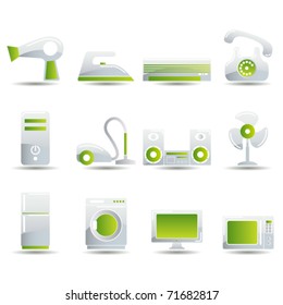 Electrical Appliances Icons Set