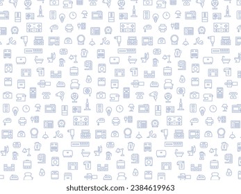 Electrical appliances pattern wallpaper illustration