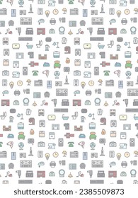 Ilustración de fondo de pantalla de electrodomésticos
