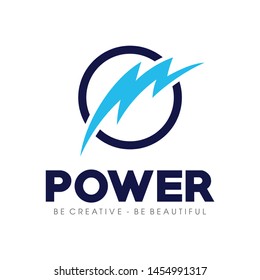 Electrical, Blue Thunder bolt Logo Vector