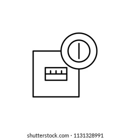 electrical box icon. Element of automation icon for mobile concept and web apps. Thin line electrical box icon can be used for web and mobile. Premium icon