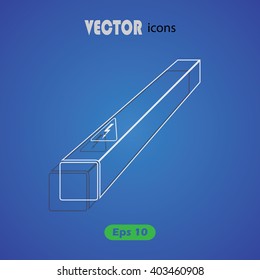 electrical box vector icon