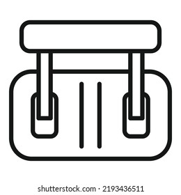 Electrical breaker icon outline vector. Safety power. Home electric