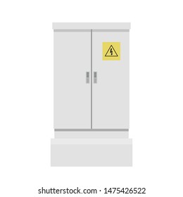 Electrical cabinet vector. free space for text. copy space. blank.