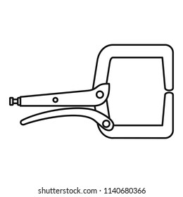 Electrical cable tool icon. Outline illustration of electrical cable tool vector icon for web design isolated on white background