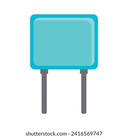 electrical capacitor icon vector illustrator design