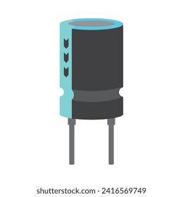 electrical capacitor icon vector illustrator design