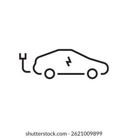 electrical car charging station icon editable outline stroke vector eps