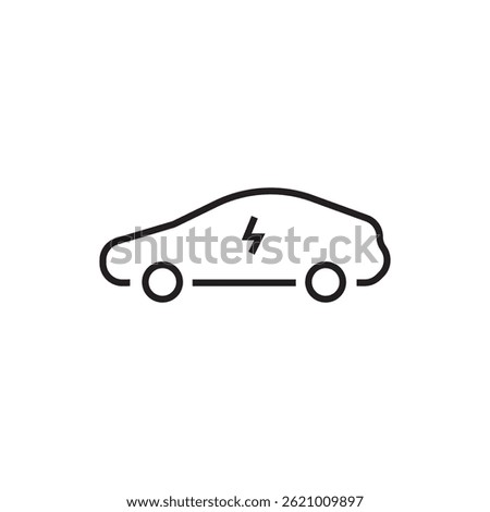 electrical car charging station icon editable outline stroke vector eps