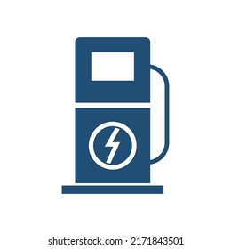 Electrical charging station icon vector flat design