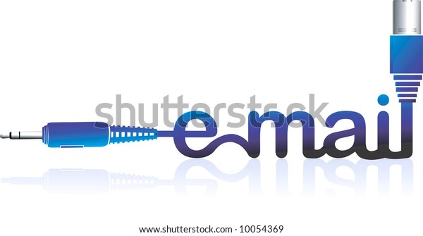 Electrical Chord Email Letters Stock Vector (Royalty Free) 10054369 ...