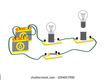 The electrical circuit, consisting of connected consumers of electricity, and the dependence of their work.