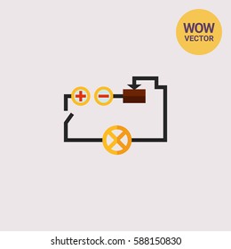 Electrical circuit icon