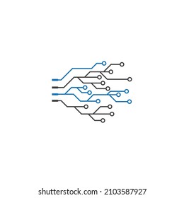 electrical Circuit icon  illustration design vector symbol logo technology