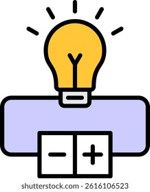 Electrical Circuit Line Filled Vector Icon Design
