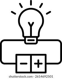 Electrical Circuit Line Vector Icon Design