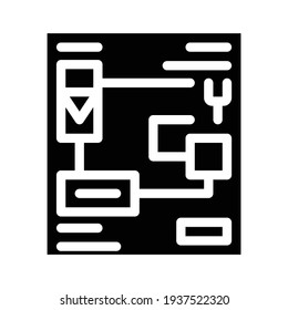 electrical circuits glyph icon vector. electrical circuits sign. isolated contour symbol black illustration