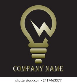 Formato vectorial del diseño del logotipo de la empresa eléctrica, logotipo del vector simbólico