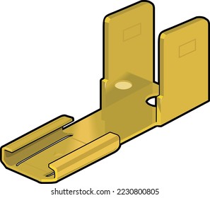 Electrical Connector Adapter Vector Illustration