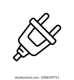 electrical connector icon vector design template simple and clean