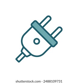 electrical connector icon vector design template simple and clean