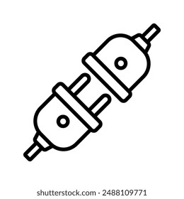 electrical connector icon vector design template simple and clean