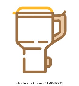 electrical cup color icon vector. electrical cup sign. isolated symbol illustration