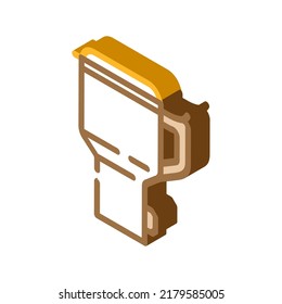 electrical cup isometric icon vector. electrical cup sign. isolated symbol illustration