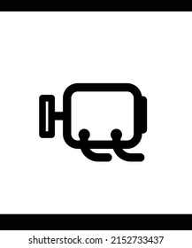 Electrical Dinamo Mono Line Vector Icon