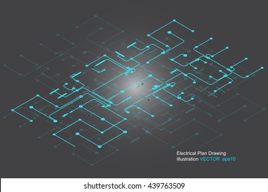 electrical drawing vector