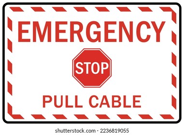 Electrical emergency shut off sign and label