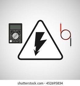 electrical energy power icon, vector illustration eps10