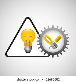 electrical energy power icon, vector illustration eps10