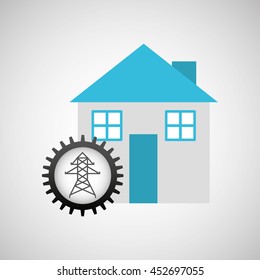 electrical energy power icon, vector illustration eps10