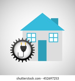electrical energy power icon, vector illustration eps10