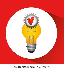 electrical energy power icon, vector illustration eps10