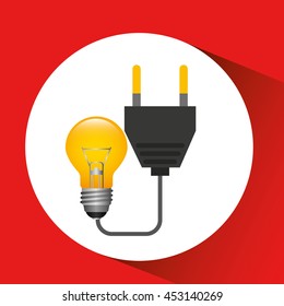 electrical energy power icon, vector illustration eps10