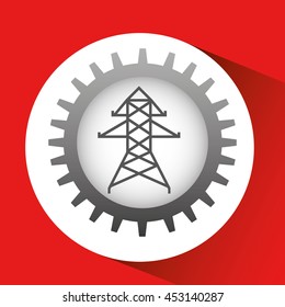 electrical energy power icon, vector illustration eps10