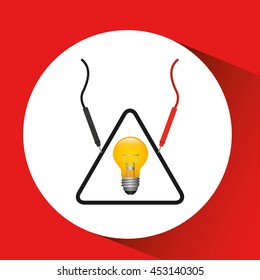 electrical energy power icon, vector illustration eps10