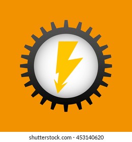 electrical energy power icon, vector illustration eps10