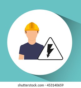 electrical energy power icon, vector illustration eps10